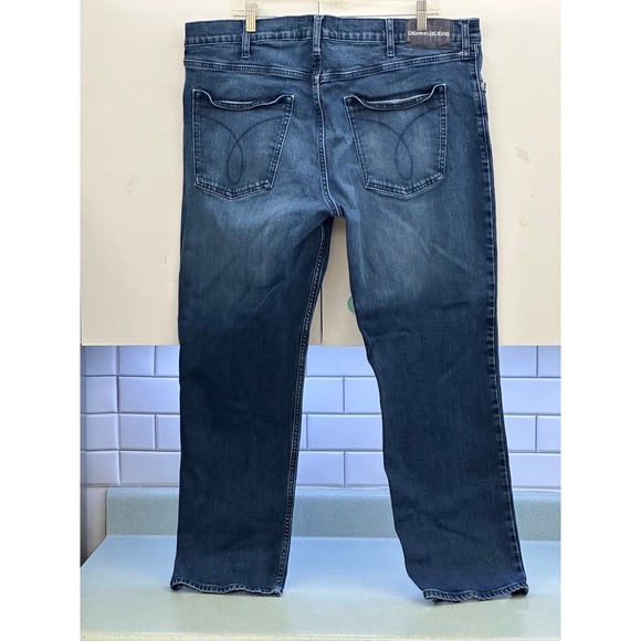 Calvin Klein Jeans Other - Calvin Klein Jeans CKJ 035 Straight Leg Dark Wash Denim Mens 40x30 Blue